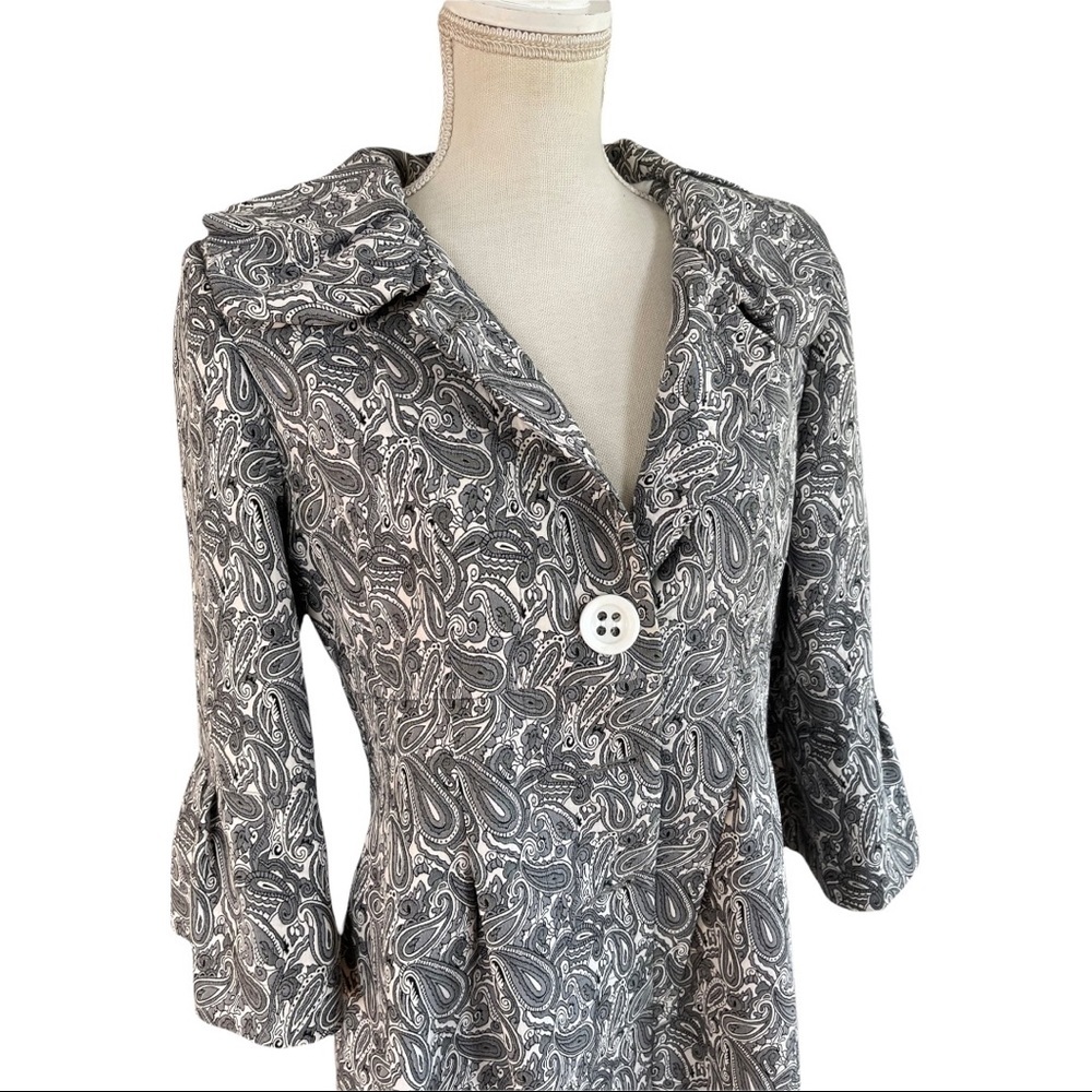 BOHO CHIC grey button DOWN COAT - Picture 2 of 16